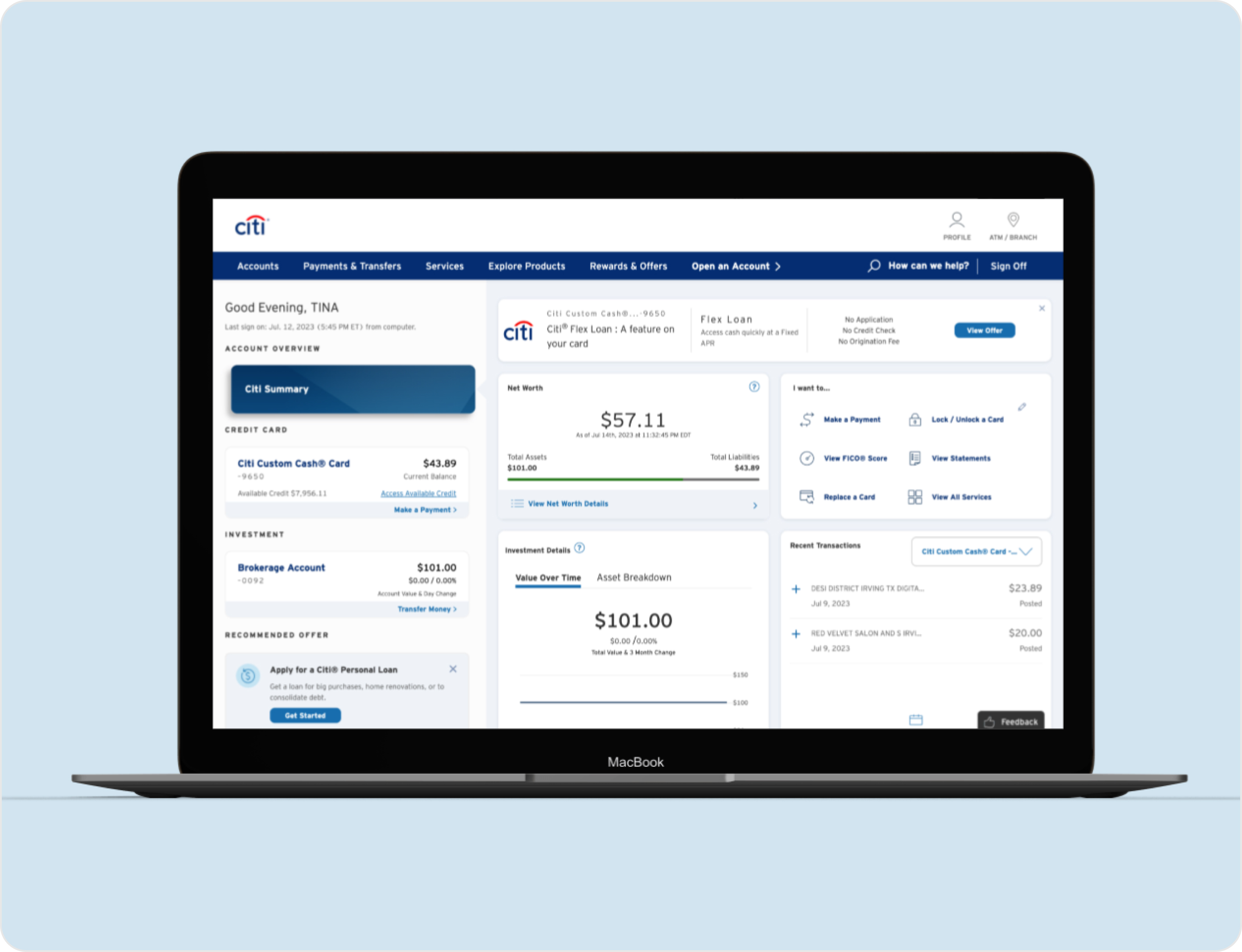 Redesigned Citi's mobile and dashboard experience for new account opening, and certificate of deposit account.